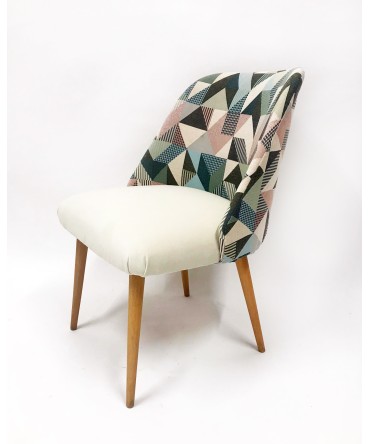 krzesło tapicerowane muszelka