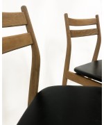 komplet 4 krzeseł, Dania, lata 60.