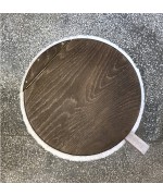podnóżek tapicerowany ze schowkiem lata 70.
